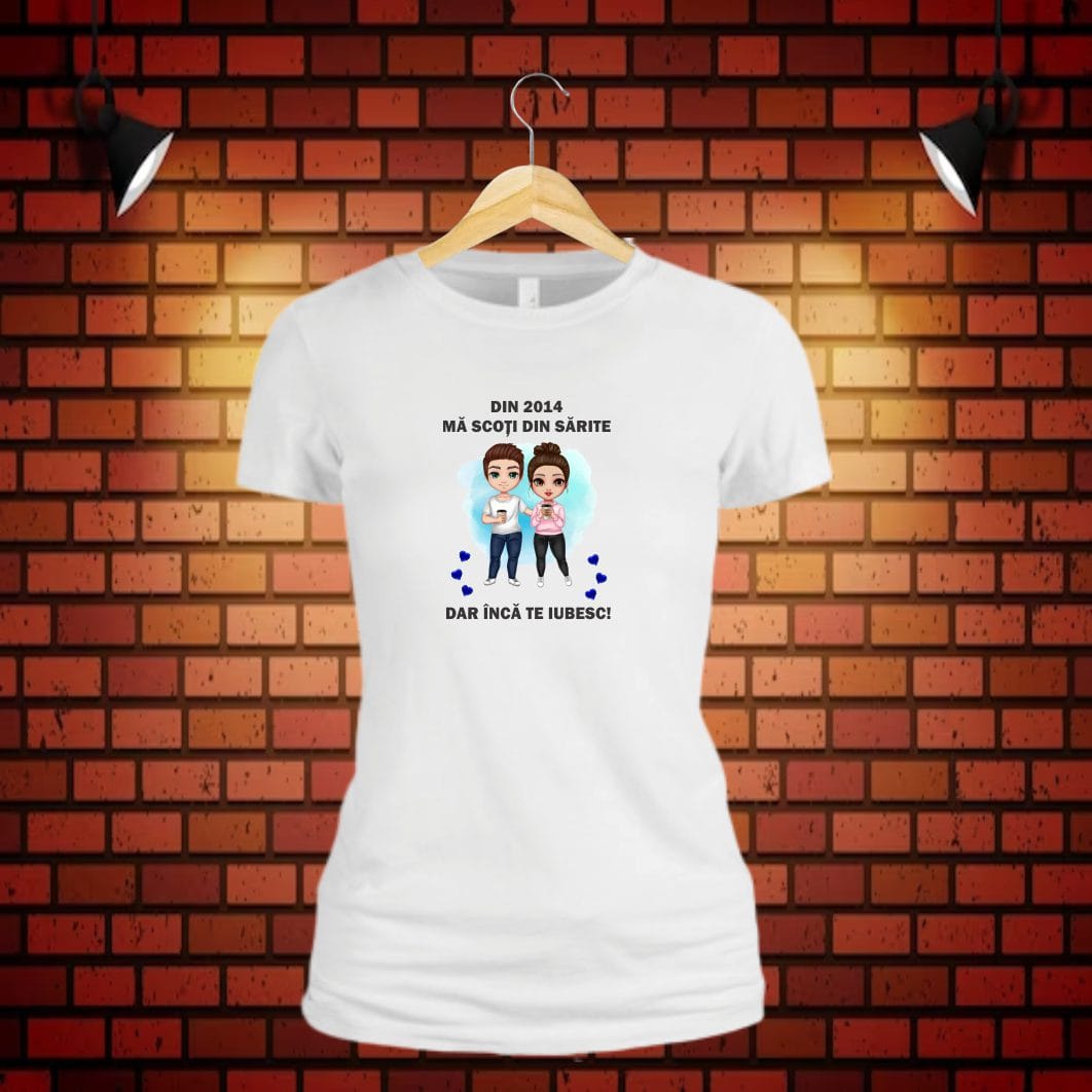 TU106 poza3 Tricou dama, Amuzant, Bumbac, Alb, TU106 - imagine 5