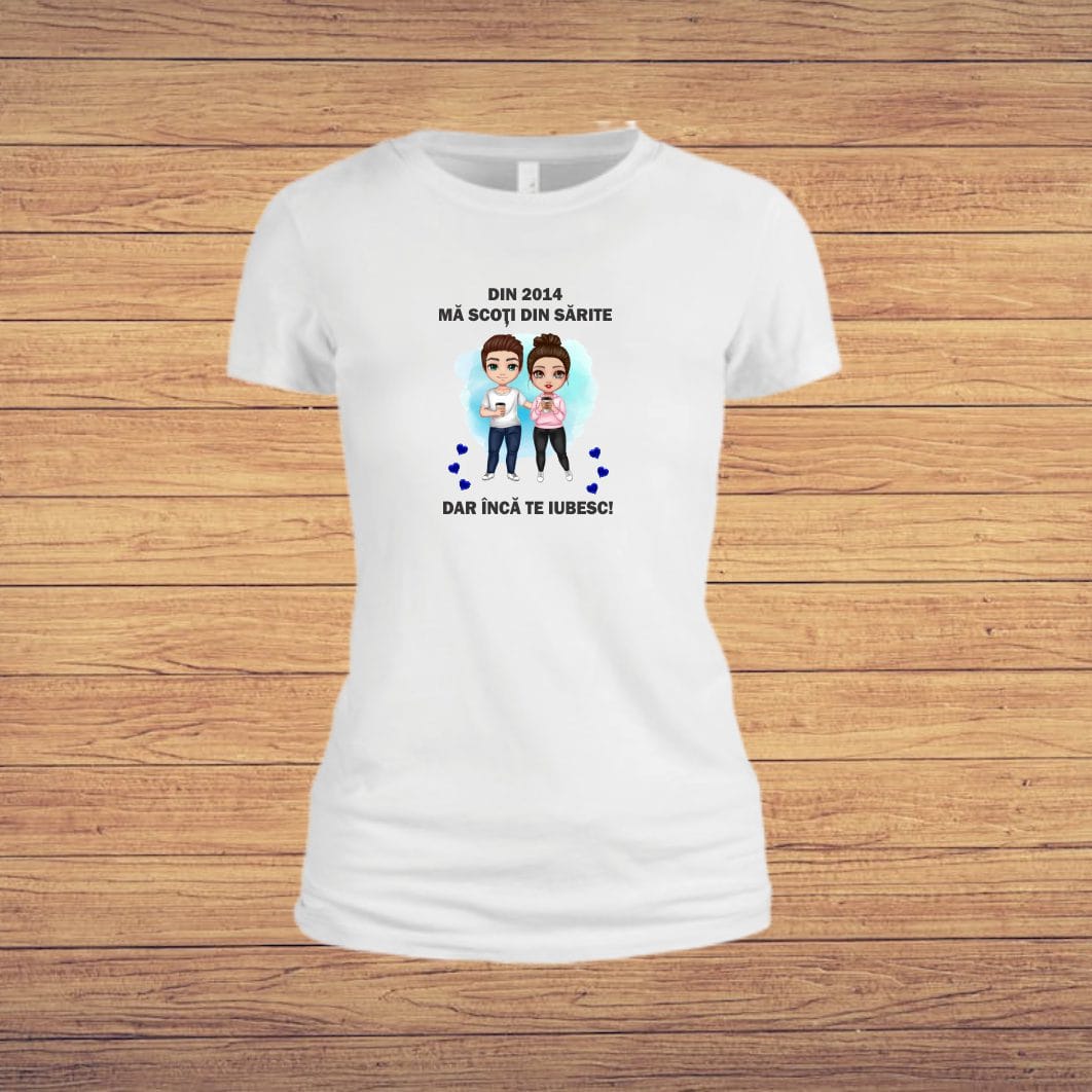 TU106 poza4 Tricou dama, Amuzant, Bumbac, Alb, TU106 - imagine 4