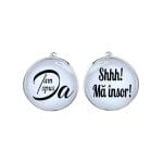 Butoni Personalizati, Mire, Nunta, Argintiu, 18x16 mm, BMN004