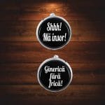 Butoni Personalizati, Mire, Nunta, Argintiu, 18x16 mm, BMN016 - imagine 4