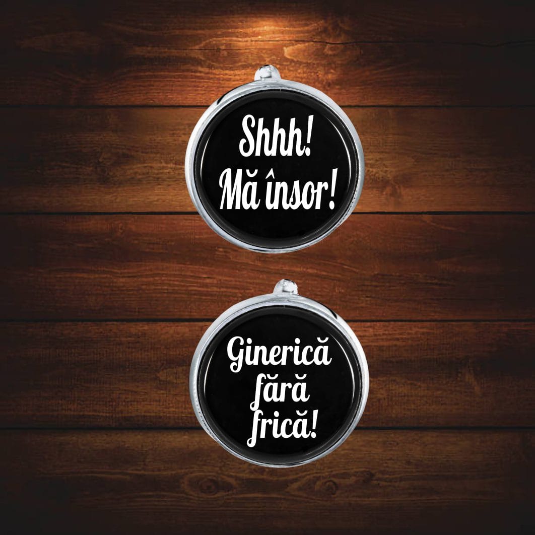 BM18 POZA5 Butoni Personalizati, Mire, Nunta, Argintiu, 18x16 mm, BMN016 - imagine 4