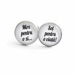 Butoni Personalizati, Mire, Nunta, Argintiu, 18x16 mm, BMN017