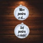 Butoni Personalizati, Mire, Nunta, Argintiu, 18x16 mm, BMN017 - imagine 4