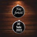 Butoni Personalizati, Nas, Nunta, Argintiu, 18x16 mm, BMN020 - imagine 4