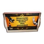 Set Gatit Mire, Nunta, 3 Piese, Lemn, Auriu, Galben, 22x35cm, SGMRD002 - imagine 5