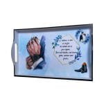 Set Gatit Mire, Nunta, 3 Piese, Lemn, Albastru Royal, 22x35cm, SGMRD004 - imagine 4