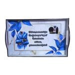 Set Gatit Mire, Nunta, 3 Piese, Lemn, Albastru Royal, 22x35cm, SGMRD006 - imagine 2