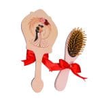 Set Gatitul Miresei, Nunta, 3 Piese, Lemn, Rosu, 22x36cm, SGMRSD021 - imagine 5