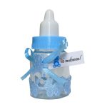 Marturie botez, Biberon, Plastic, 9x4 cm, Albastru