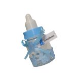 Marturie botez, Biberon, Plastic, 9x4 cm, Albastru - imagine 3