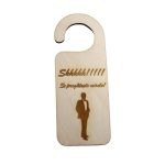 Placuta Usa Mire, Nunta, Lemn Natur, 15x6cm, PUSHH012 - imagine 5