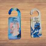 Set Placute Usa Miri, Nunta, Albastru, 15x6cm, PUSHH015 - imagine 3