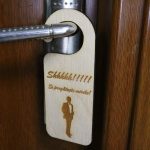 Placuta Usa Mire, Nunta, Lemn Natur, 15x6cm, PUSHH012 - imagine 4