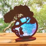 Suport Licheni, Copac, Indragostiti, Sotie, Lemn, Wenge, 22x23cm, DCA016 - imagine 5