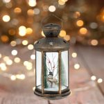 Decoratiune de Craciun, Felinar, Om de Zapada, Bronz, 42 Leduri, DCJ056 - imagine 4