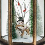 Decoratiune de Craciun, Felinar, Om de Zapada, Bronz, 42 Leduri, DCJ056 - imagine 2