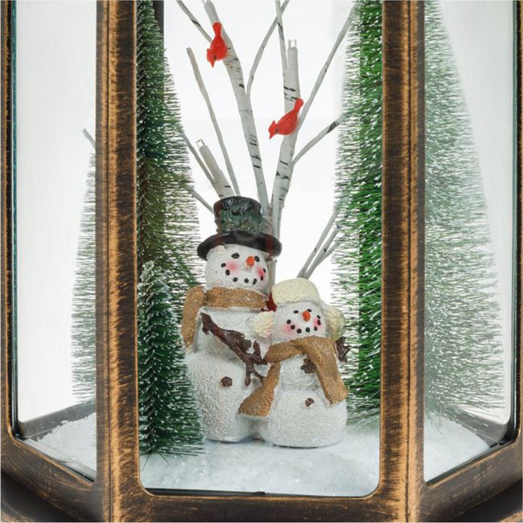 DCJ056.. Decoratiune de Craciun, Felinar, Om de Zapada, Bronz, 42 Leduri, DCJ056 - imagine 2