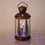 Decoratiune de Craciun, Felinar, Om de Zapada, Bronz, 42 Leduri, DCJ056 - imagine 3