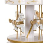 Decoratiune de Craciun, Carusel, Muzical, Alb,18cm, DCJ236 - imagine 2