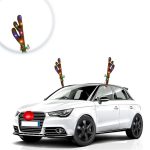 Set Coarne & Nas, LED, Colorat, Impodobirea Masinii, DCJ237 - imagine 2