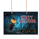 Decoratiune de Halloween, Lemn, Multicolor, 41x29cm, DH035
