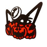 Decoratiune de Halloween, Lemn, Portocaliu, 30x24 cm, DH039 - imagine 2