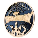 Decoratiune de Halloween, Lemn, Negru, 30x30 cm, DH049 - imagine 2