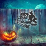 Decoratiune de Halloween, Lemn, Negru, 30x23 cm, DH070 - imagine 5