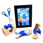 Set Mot Personalizat, Baby Boss, 6 Piese, Lemn, Albastru, 20x30cm, SMD125 - imagine 2