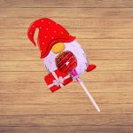 Decoratiune de Craciun, Bomboana Chupa Chups, Rosu, 11×7,5 cm, 001 - imagine 5