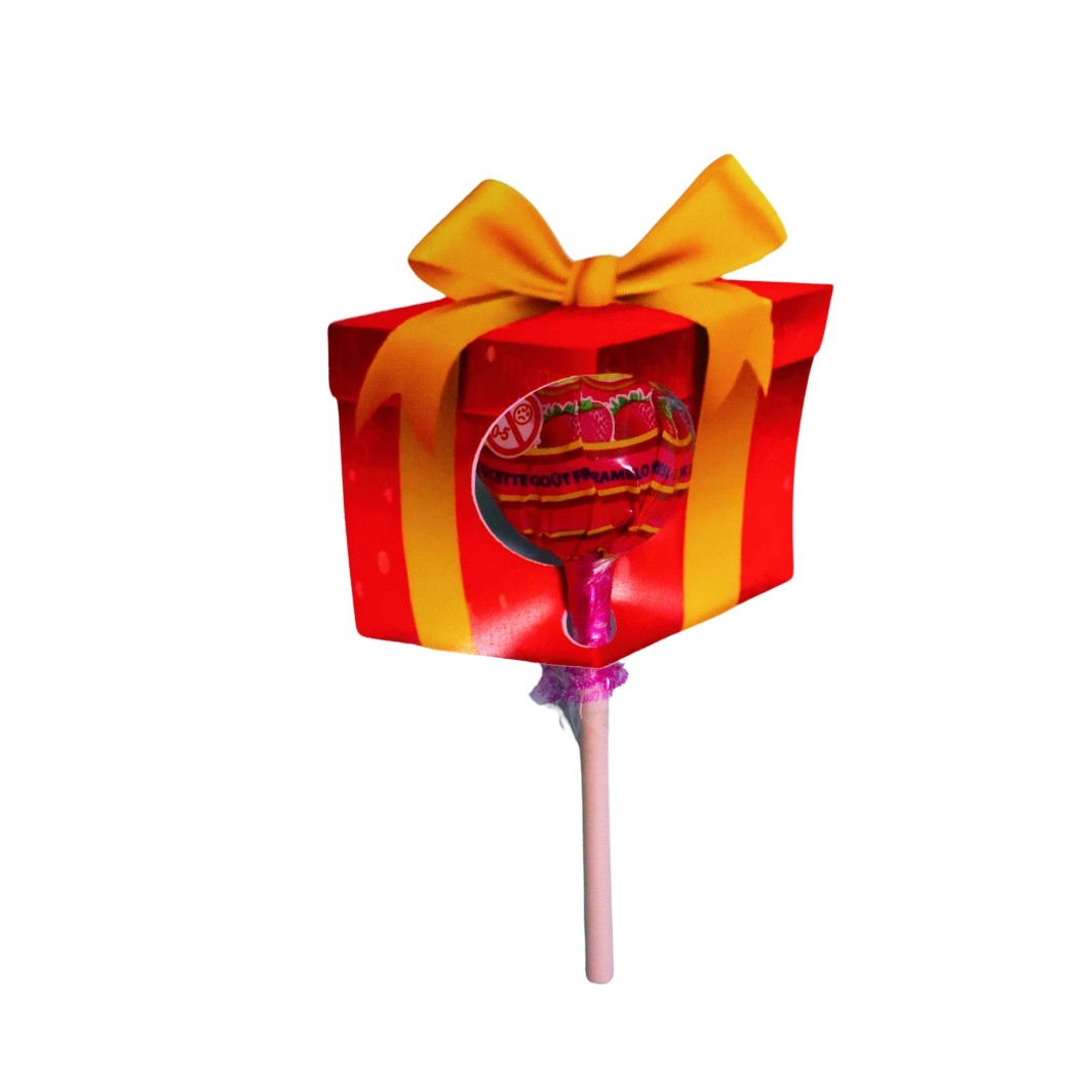 003... Decoratiune de Craciun, Bomboana Chupa Chups, Rosu, 6,5x7,5 cm, 003 - imagine 4