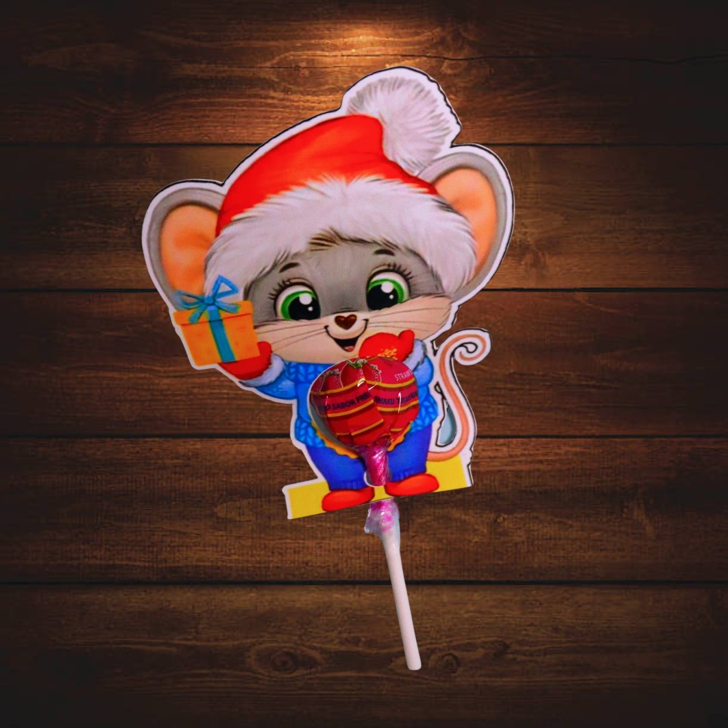 005... Decoratiune de Craciun, Bomboana Chupa Chups, Multicolor, 11x9 cm, 005 - imagine 4