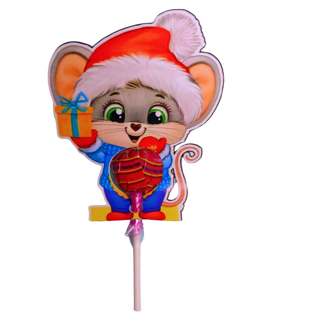 005.. Decoratiune de Craciun, Bomboana Chupa Chups, Multicolor, 11x9 cm, 005 - imagine 3