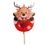 Decoratiune de Craciun, Bomboana Chupa Chups, Rosu, 11x8 cm, 009