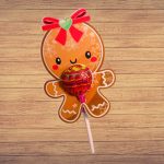 Decoratiune de Craciun, Bomboana Chupa Chups, Rosu, 10x7 cm, 013 - imagine 4