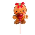 Decoratiune de Craciun, Bomboana Chupa Chups, Rosu, 10x7 cm, 013