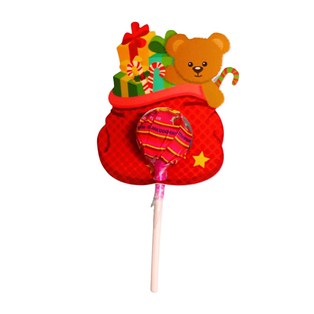 016.... Decoratiune de Craciun, Bomboana Chupa Chups, Rosu, 7,5x8,5 cm, 016 - imagine 5