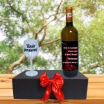 Set cadou Pensionare, Cutie de vin cu sticla si un pahar, 35x25cm, Vin Domeniile Panciu Feteasca Regala, CSVPN003 - imagine 4