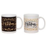 Cani de Craciun Ceramice Neagre, Merry Christmas, 330ml , DCJ272 - imagine 5