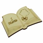 Martisor, Baza pentru flori, Carte, 1 Martie, Lemn, Primavara, 10x7 cm, BM045 - imagine 4