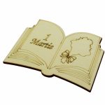 Martisor, Baza pentru flori, Carte, 1 Martie, Lemn, Primavara, 10x7 cm, BM045 - imagine 2