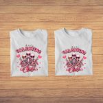 Set 2 Tricouri , Cuplu, Bumbac, Alb, TUV007 - imagine 3