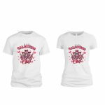 Set 2 Tricouri , Cuplu, Bumbac, Alb, TUV007