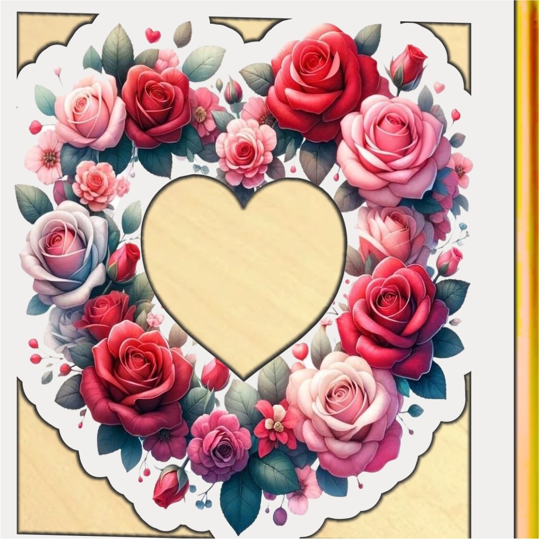 BL023.... Cutii Aranjamente Licheni, Lemn, Alb, Inima, BL023 - imagine 3