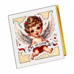 Cutii Aranjamente Licheni, Lemn, Alb, Cupidon, BL024 - imagine 3