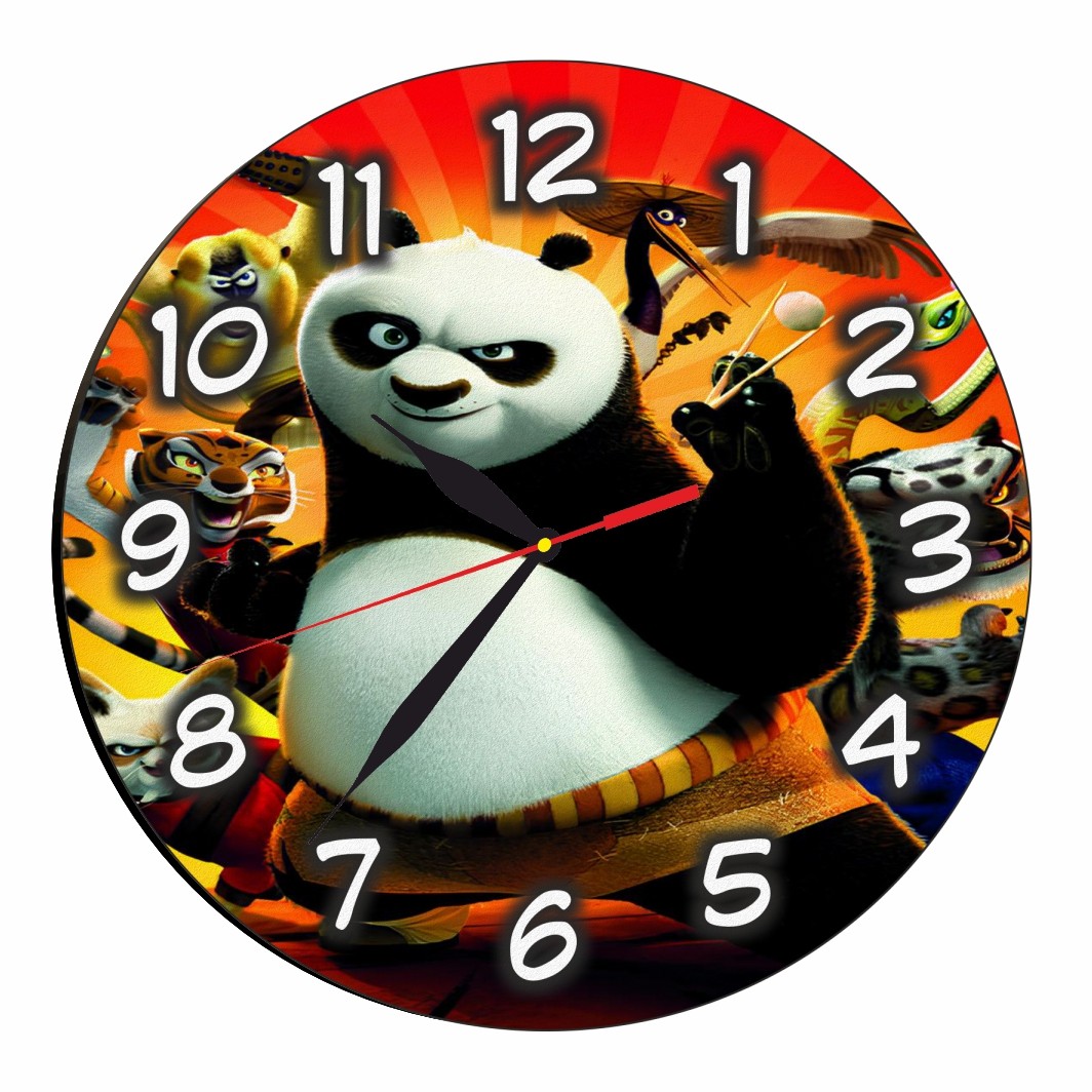 CSDUV019. Ceas Disney, Kung Fu Panda, Lemn, CSDUV019 - imagine 5