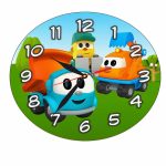 Ceas Disney, Camionul Leo, Lemn, CSDUV027 - imagine 4