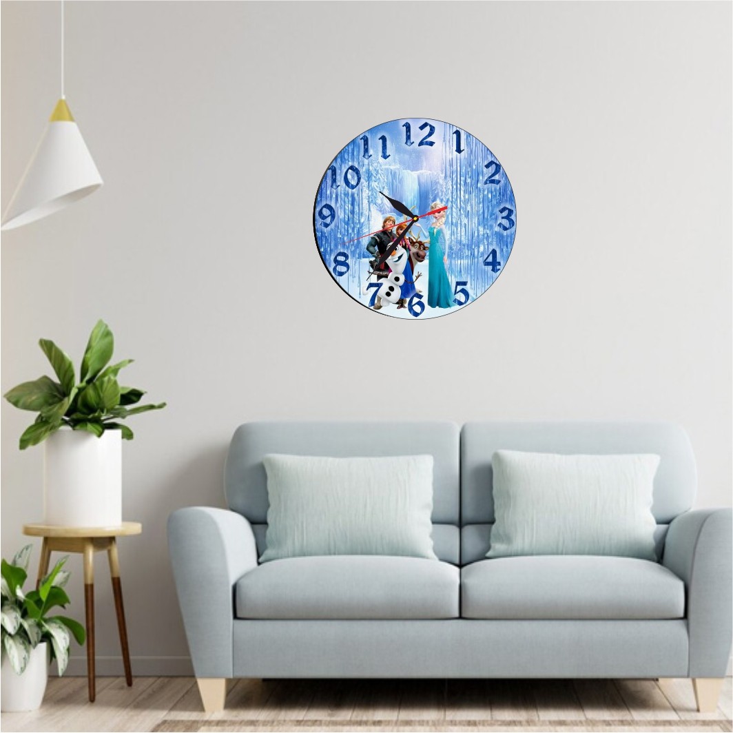 CSDUV045.. Ceas Disney, Frozen, Olaf, Lemn, CSDUV045 - imagine 2