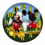 Ceas Disney, Clubul lui Mickey Mouse, Mickey Mouse Club House, Lemn, CSDUV048 - imagine 5