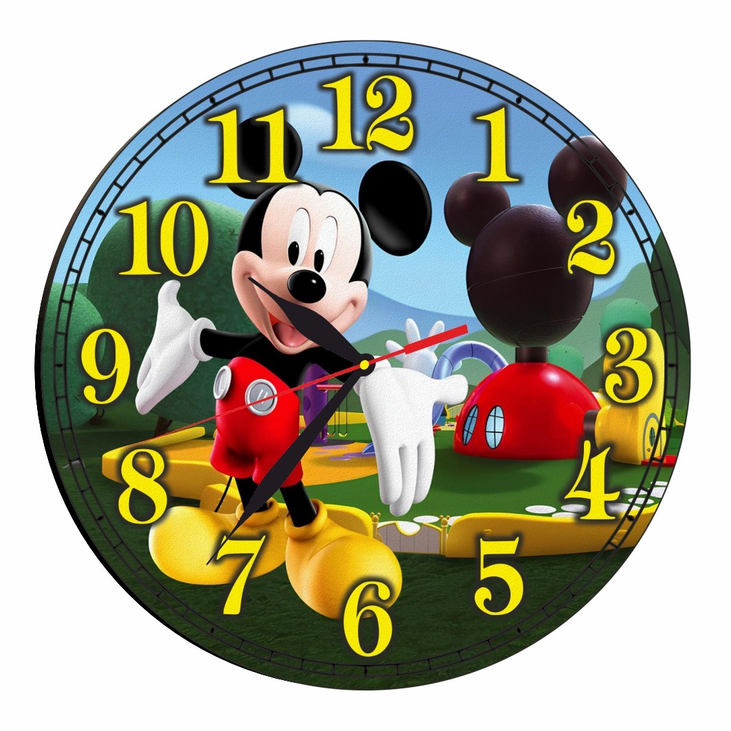 CSDUV048 Ceas Disney, Clubul lui Mickey Mouse, Mickey Mouse Club House, Lemn, CSDUV048 - imagine 1